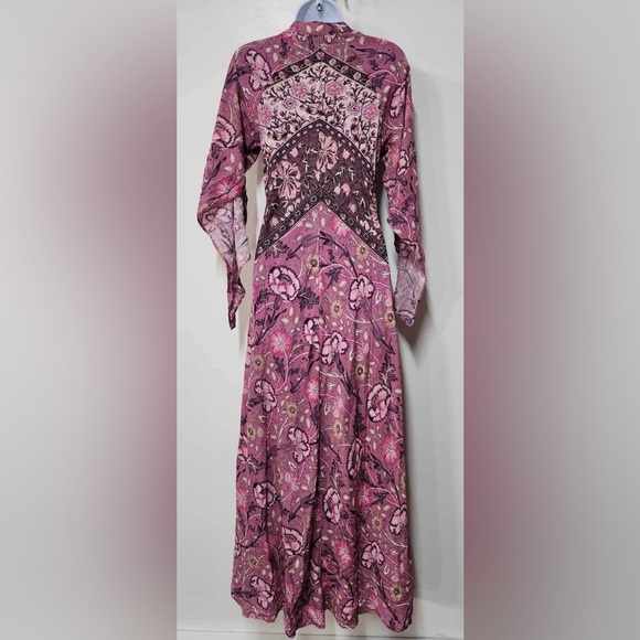 Free People Jen's Pirate Booty Baroque Hyacinth Gown Size XS $283. B14 - Picture 6 of 8